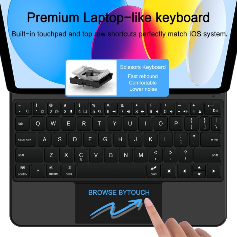 Калъф с клавиатура и тъчпад за iPad 10.9″ (2022) / iPad 11″ (2025) – Tech-Protect SmartCase Magnetic Black - калъфи iPad Калъф с клавиатура и тъчпад за iPad 10.9″ (2022) / iPad 11″ (2025) – Tech-Protect SmartCase Magnetic Black - Калъф с клавиатура и тъчпад за iPad 10.9″ (2022) / iPad 11″ (202