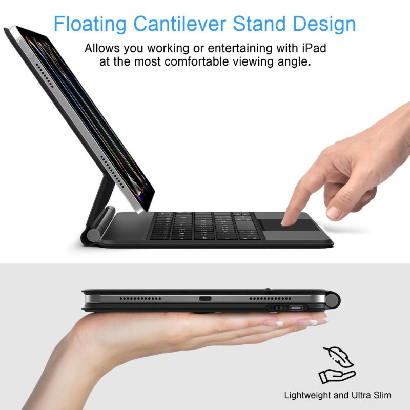 Калъф с клавиатура и тъчпад за iPad Pro 11″ (2024/2025) – Tech-Protect SmartCase Magnetic Black - калъфи iPad Калъф с клавиатура и тъчпад за iPad Pro 11″ (2024/2025) – Tech-Protect SmartCase Magnetic Black - Калъф с клавиатура и тъчпад за iPad Pro 11″ (2024/2025) – Tech-P