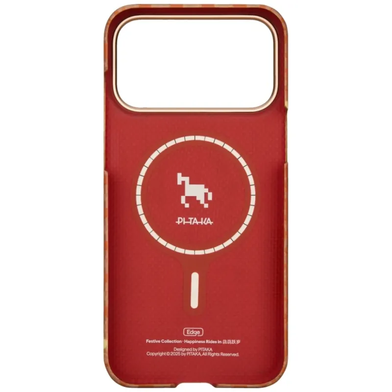 PITAKA Happiness Rides Edge Case за iPhone 17 Pro – MagSafe калъф от арамид - PITAKA Happiness Rides Edge Case за iPhone 17 Pro – MagSafe калъ
