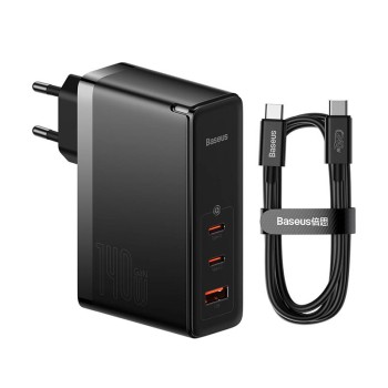 Baseus GaN5 Pro 140W Зарядно 220V – 2x USB-C + USB-A Fast Charger