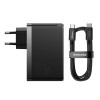 Baseus GaN5 Pro 140W Зарядно 220V – 2x USB-C + USB-A Fast Charger - Зарядно за стена Baseus GaN5 Pro 140W Зарядно 220V – 2x USB-C + USB-A Fast Charger - Baseus GaN5 Pro 140W Зарядно 220V – 2x USB-C + USB-A Fast Charge