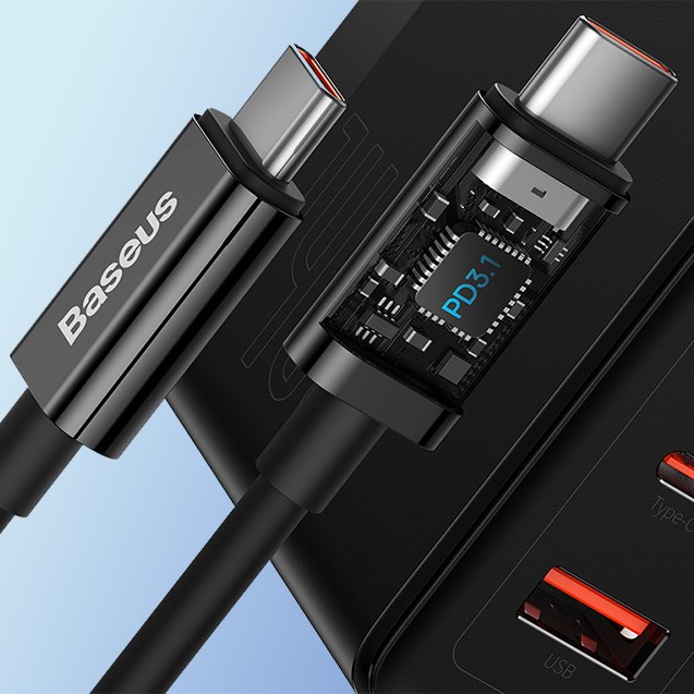Baseus GaN5 Pro 140W Зарядно 220V – 2x USB-C + USB-A Fast Charger - Зарядно за стена Baseus GaN5 Pro 140W Зарядно 220V – 2x USB-C + USB-A Fast Charger - Baseus GaN5 Pro 140W Зарядно 220V – 2x USB-C + USB-A Fast Charge