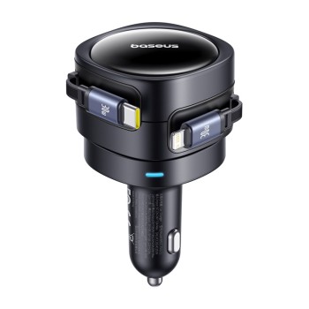 Baseus Enjoyment Max Автомобилно Зарядно 12V 60W – Type-C + Lightning Кабел Baseus Enjoyment Max Автомобилно Зарядно 12V 60W – Type-C + Lightning Кабел