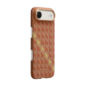 PITAKA Edge Rides MagSafe Калъф за iPhone 17 Air Amber– Aramid Fiber