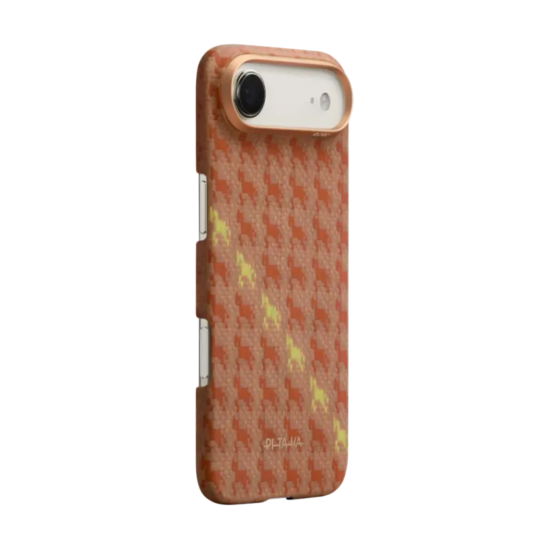 PITAKA Edge Rides MagSafe Калъф за iPhone 17 Air Amber– Aramid Fiber - PITAKA Edge Rides MagSafe Калъф за iPhone 17 Air Amber– Aramid F