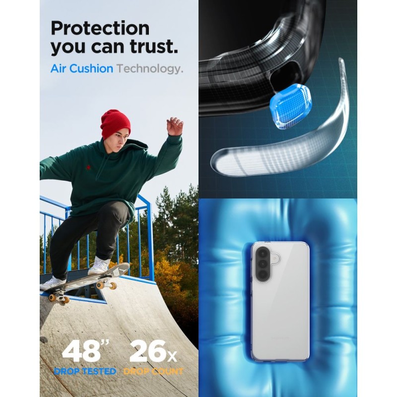 Прозрачен Силиконов Кейс Spigen Liquid Crystal за Galaxy A57 5G - Samsung A Прозрачен Силиконов Кейс Spigen Liquid Crystal за Galaxy A57 5G - Прозрачен Силиконов Кейс Spigen Liquid Crystal за Galaxy A57 5G