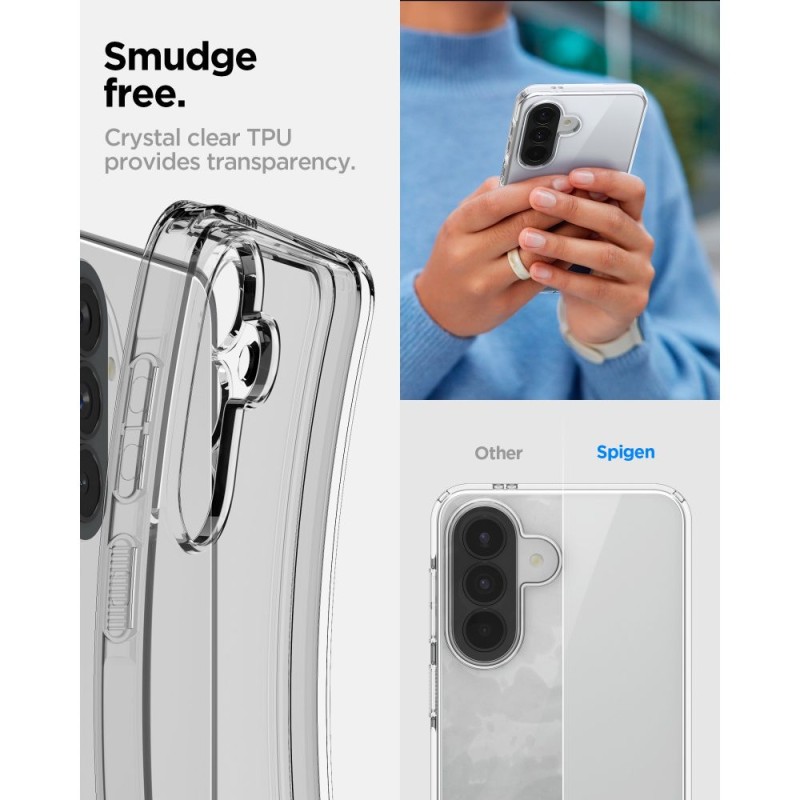 Прозрачен Силиконов Кейс Spigen Liquid Crystal за Galaxy A57 5G - Samsung A Прозрачен Силиконов Кейс Spigen Liquid Crystal за Galaxy A57 5G - Прозрачен Силиконов Кейс Spigen Liquid Crystal за Galaxy A57 5G