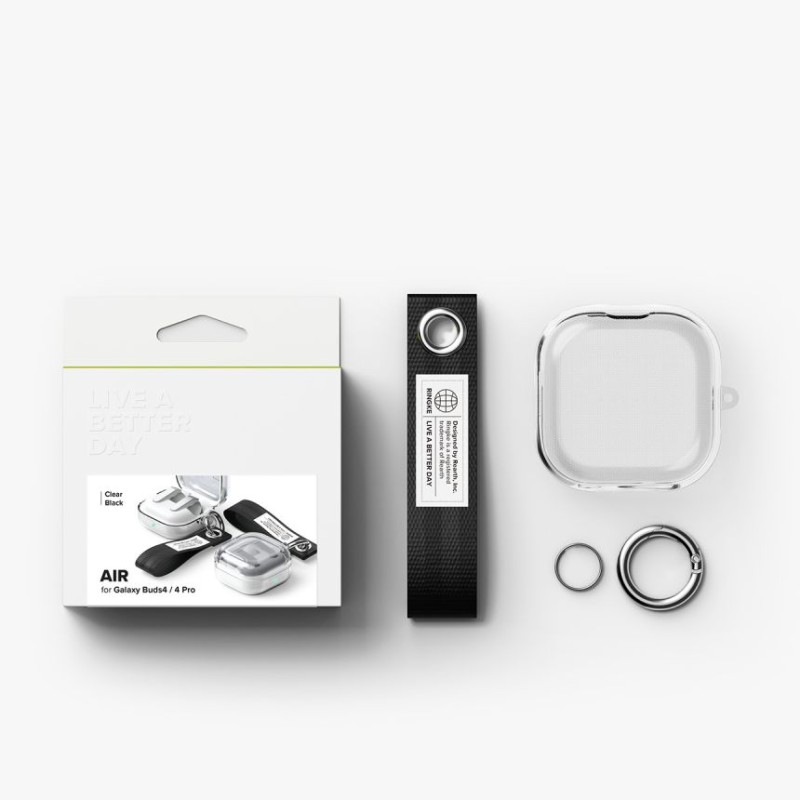 Прозрачен Кейс Ringke Air за Samsung Galaxy Buds 4 / 4 Pro – Удароустойчив - Безжични слушалки Прозрачен Кейс Ringke Air за Samsung Galaxy Buds 4 / 4 Pro – Удароустойчив - Прозрачен Кейс Ringke Air за Samsung Galaxy Buds 4 / 4 Pro – Уда