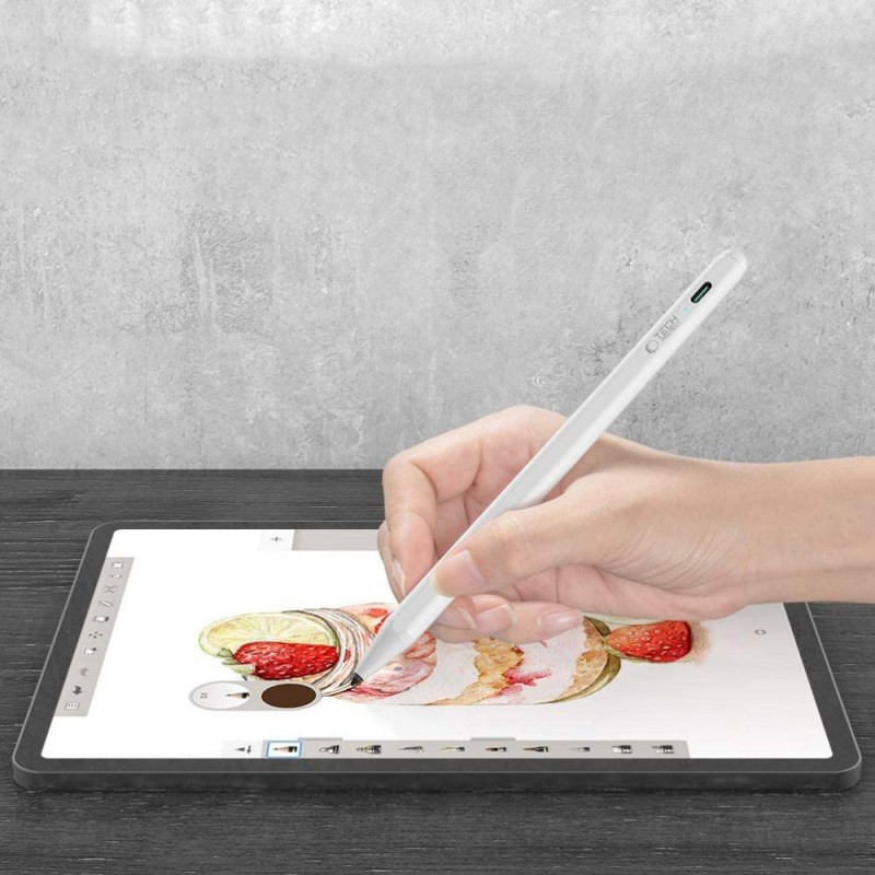 TECH-PROTECT ДИГИТАЛНА МАГНИТНА СТИЛУС ПИСАЛКА ЗА iPAD БЯЛА - TECH-PROTECT ДИГИТАЛНА МАГНИТНА СТИЛУС ПИСАЛКА ЗА iPAD БЯЛА - 0795787711408