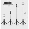 TECH-PROTECT L01S BLUETOOTH СЕЛФИ СТИК ТРИПОД BLACK - 0795787711484