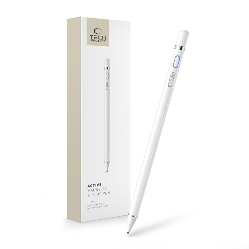 TECH-PROTECT ACTIVE STYLUS PEN WHITE - TECH-PROTECT ACTIVE STYLUS PEN WHITE - 0795787711583