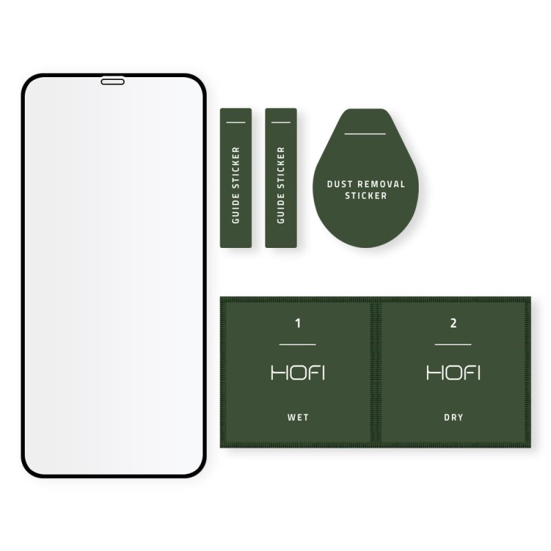 СТЪКЛО ЗАКАЛЕНО HOFI FULL PRO+ IPHONE 12/12 PRO BLACK - СТЪКЛО ЗАКАЛЕНО HOFI FULL PRO+ IPHONE 12/12 PRO BLACK - 0795787713976
