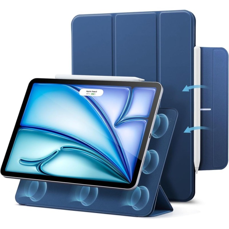 ESR Rebound Magnetic магнитен кейс за iPad Air 10.9 (4/5/2020-2022) / 11 (6/7/8/2024-2026) Navy Blue - ESR Rebound Magnetic магнитен кейс за iPad Air 10.9 (4/5/2020-2022) / 11 (6/7/8/2024-2026) Navy Blue - 4894240141403
