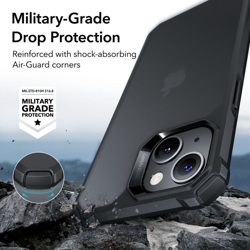 ESR Air Armor за iPhone 14 Plus / 15 Plus, Frosted Black - ESR Air Armor за iPhone 14 Plus / 15 Plus, Frosted Black - 4894240161227