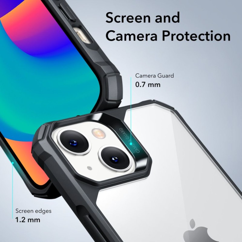 ESR AIR ARMOR за iPhone 14 Plus / 15 Plus – прозрачно/черно - 4894240161494