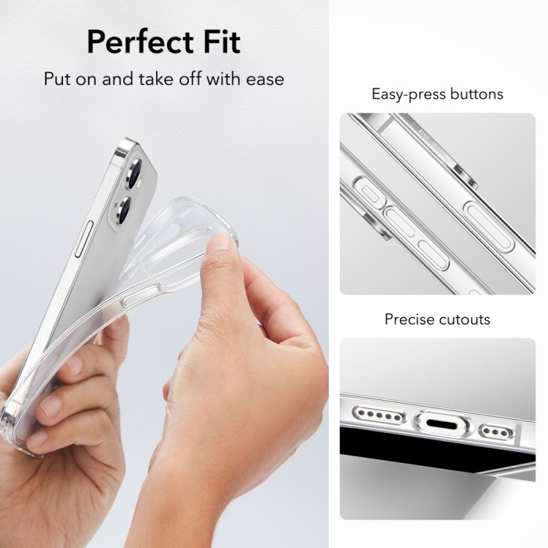 ESR PROJECT ZERO за iPhone 14 Plus / 15 Plus – прозрачен калъф - ESR PROJECT ZERO за iPhone 14 Plus / 15 Plus – прозрачен калъф - 4894240161920