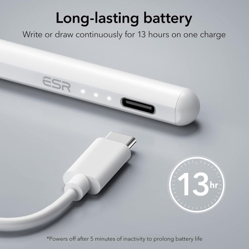 ESR Digital+ Magnetic стилус за iPad, бял - ESR Digital+ Magnetic стилус за iPad, бял - 4894240164952