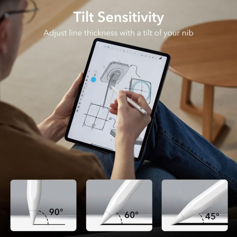 ESR Digital+ Magnetic стилус за iPad, бял - ESR Digital+ Magnetic стилус за iPad, бял - 4894240164952