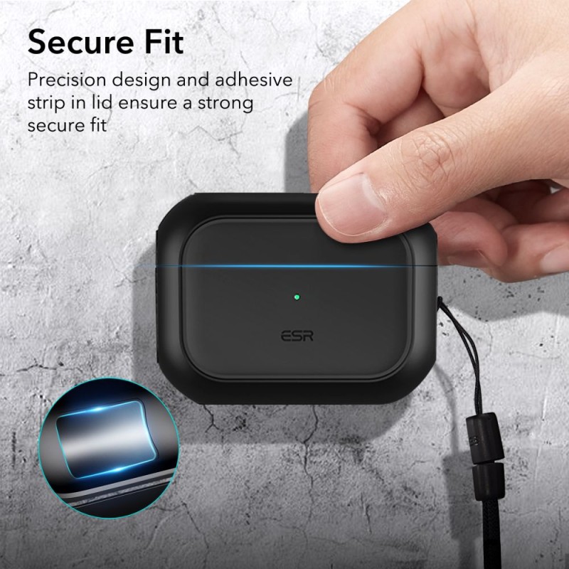 ESR ORBIT HALOLOCK MAGSAFE калъф за APPLE AIRPODS PRO 1/2 черен - 4894240171646