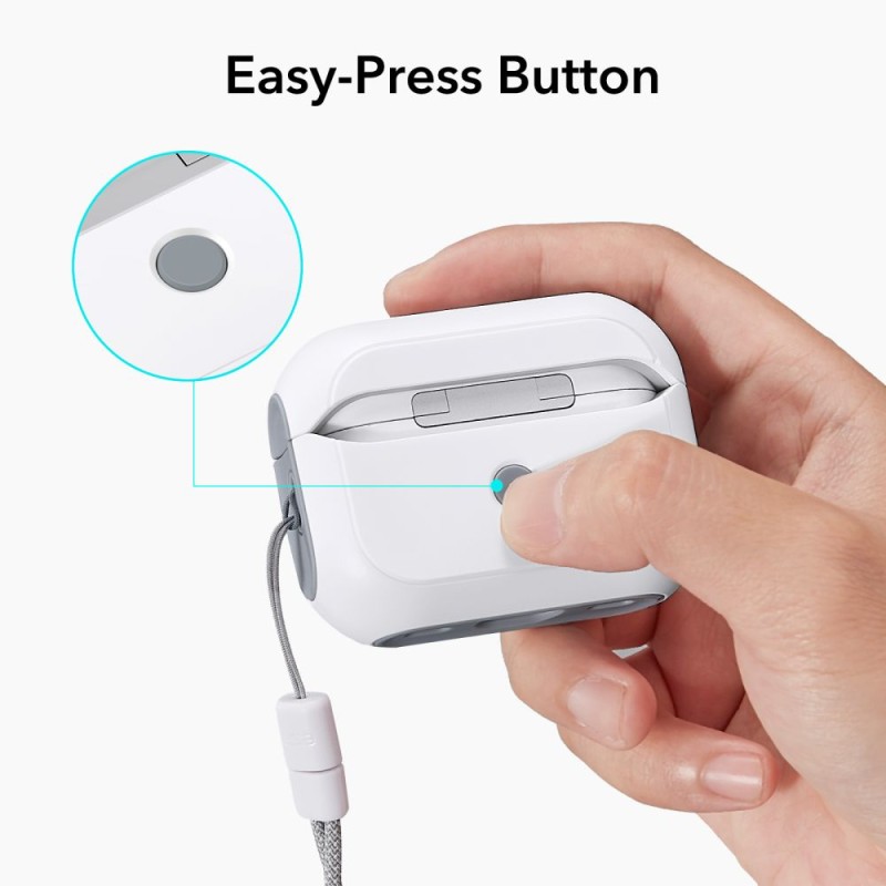ESR ORBIT HALOLOCK Magsafe калъф за Apple AirPods Pro 1/2 (бял) - 4894240171653