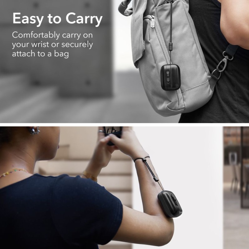 ESR PULSE HALOLOCK MagSafe калъф за Apple AirPods Pro 1/2 черен - ESR PULSE HALOLOCK MagSafe калъф за Apple AirPods Pro 1/2 черен - 4894240172643
