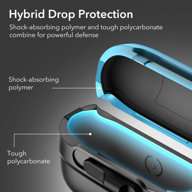 ESR PULSE HALOLOCK MagSafe калъф за Apple AirPods Pro 1/2 черен - ESR PULSE HALOLOCK MagSafe калъф за Apple AirPods Pro 1/2 черен - 4894240172643