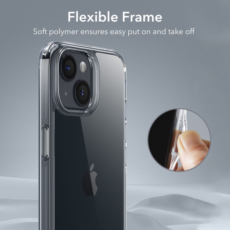ESR ICE SHIELD за iPhone 15 Plus, прозрачен - ESR ICE SHIELD за iPhone 15 Plus, прозрачен - 4894240173862