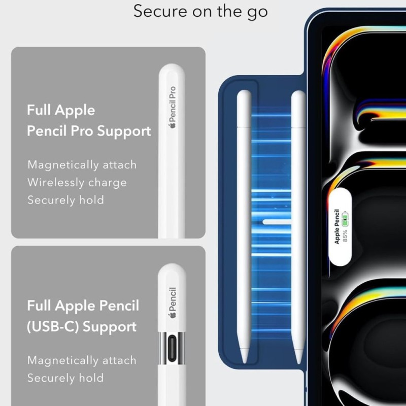 ESR REBOUND Magnetic калъф за iPad Pro 11 (5/6 2024–2025) Navy Blue - ESR REBOUND Magnetic калъф за iPad Pro 11 (5/6 2024–2025) Navy Blue - 4894240191040