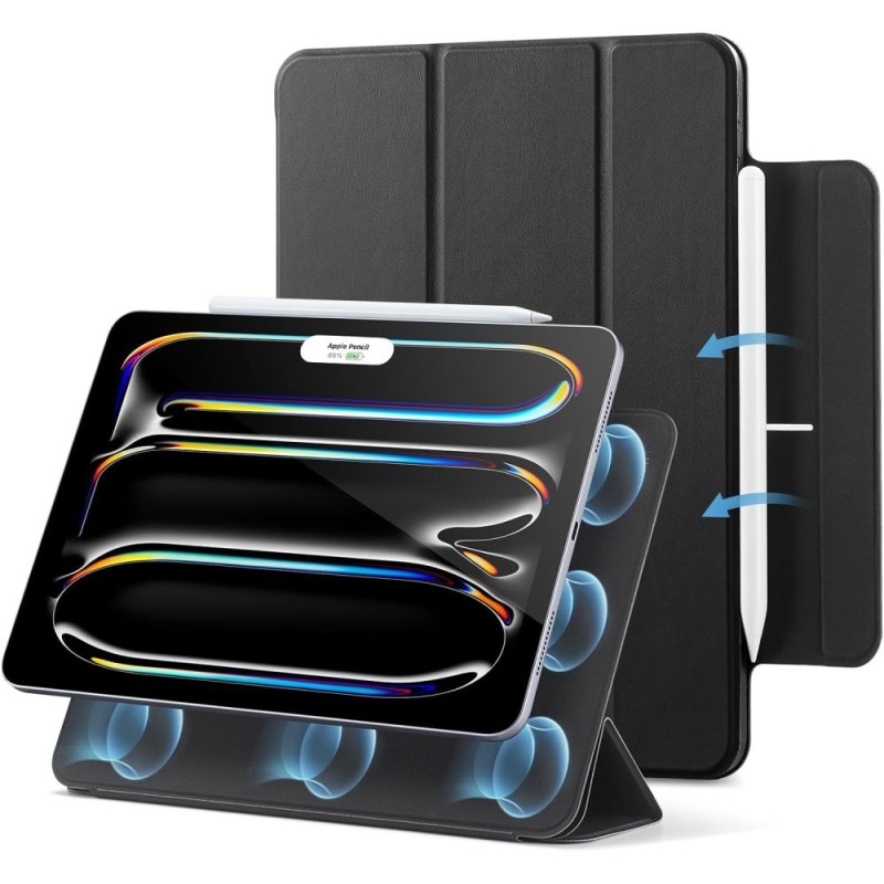ESR REBOUND MAGNETIC калъф с магнитна стойка за iPad Pro 13” (7/8/2024–2025) черен - ESR REBOUND MAGNETIC калъф с магнитна стойка за iPad Pro 13” (7/8/2024–2025) черен - 4894240191125