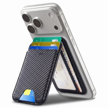 ESR CLASSIC RFID магнитен поставка за портфейл Magsafe Carbon Fiber Black