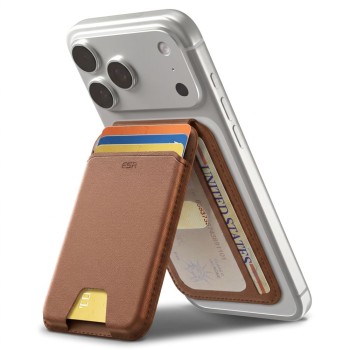 ESR Classic RFID Magnetic Wallet Stand с MagSafe – кафяв