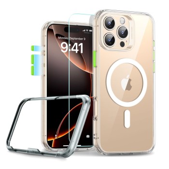 ESR Classic Pro Set HaloLock MagSafe за iPhone 16 Pro Max – Clear
