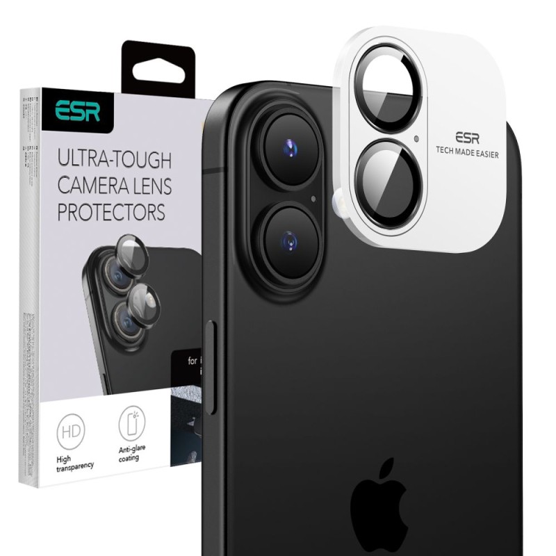 ESR Armorite протектор за камера за iPhone 16 / 16 Plus (черен) - 4894240225028