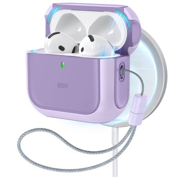 ESR ORBIT HALOLOCK MagSafe калъф за Apple AirPods 4/5 (Purple)