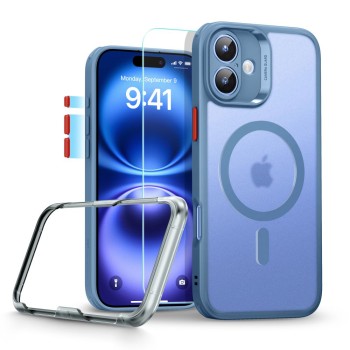 ESR Classic Pro Set HaloLock MagSafe за iPhone 16 Frosted Blue