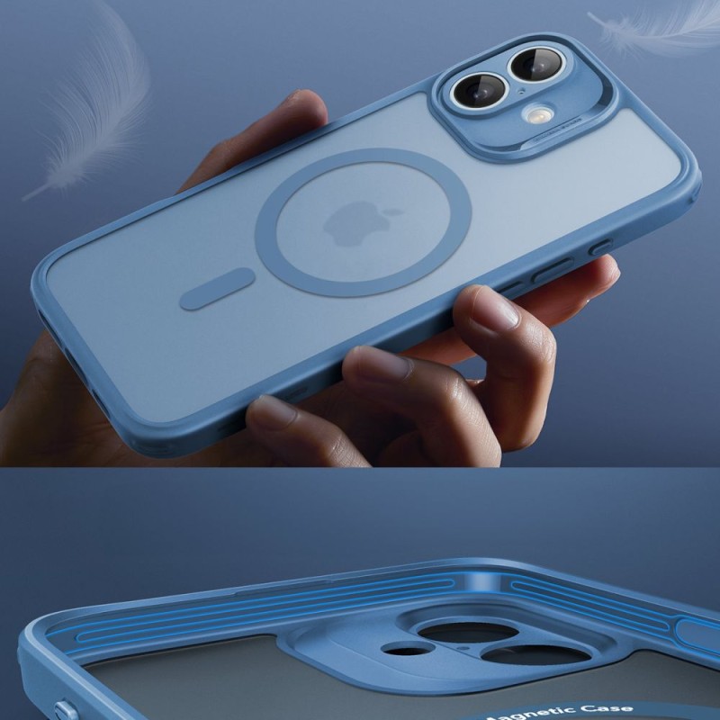 ESR Classic Pro Set HaloLock MagSafe за iPhone 16 Frosted Blue - ESR Classic Pro Set HaloLock MagSafe за iPhone 16 Frosted Blue - 4894240229958