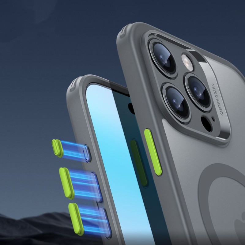 ESR Classic Pro Set HaloLock MagSafe за iPhone 16 Pro Max, Frosted Grey - ESR Classic Pro Set HaloLock MagSafe за iPhone 16 Pro Max, Frosted Grey - 4894240230091