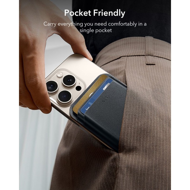 ESR CLASSIC RFID Magnetic Wallet MagSafe Midnight Black ESR CLASSIC RFID Magnetic Wallet MagSafe Midnight Black