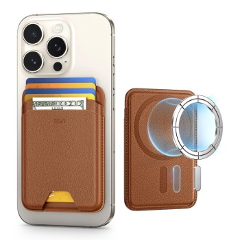 ESR Classic RFID Magnetic Wallet с MagSafe, Caramel Brown (Карамелено кафяв)
