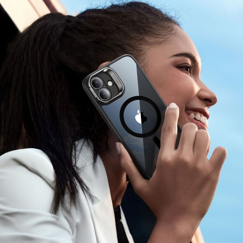 ESR Classic Hybrid с поставка HaloLock (MagSafe) + закалено стъкло за iPhone 16 Plus, прозрачно/черно - ESR Classic Hybrid с поставка HaloLock (MagSafe) + закалено стъкло за iPhone 16 Plus, прозрачно/черно - 4894240243688