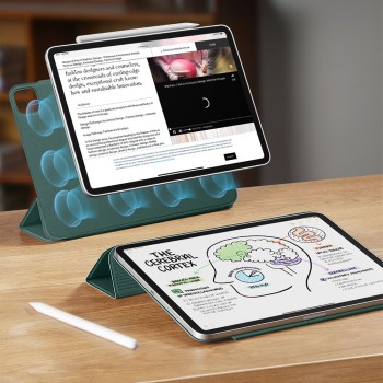 ESR Rebound Magnetic магнитен кейс за iPad Pro 12.9” (4/5/6) 2020-2022 и iPad Air 13” (1/2/3) 2024-2026 Forest Green