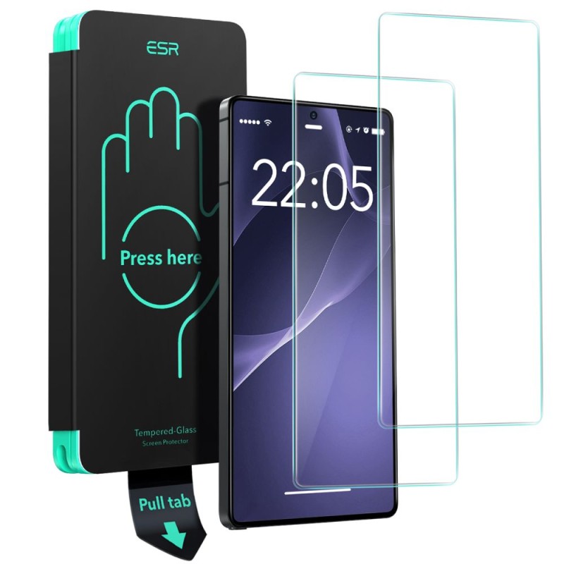 ESR Защитно закалено стъкло Tempered Glass 2 бр. за Galaxy S25 Ultra (Ultra Clear) - ESR Защитно закалено стъкло Tempered Glass 2 бр. за Galaxy S25 Ultra (Ultra Clear) - 4894240252741