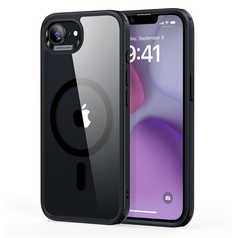 ESR CLASSIC HYBRID HALOLOCK MagSafe калъф за iPhone 16E / 17E – Clear/Black - ESR CLASSIC HYBRID HALOLOCK MagSafe калъф за iPhone 16E / 17E – Clear/Black - 4894240261361
