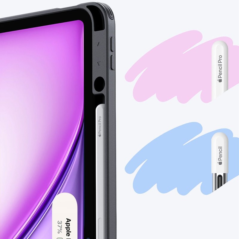 ESR Flip Hybrid калъф за iPad Air 13” (1/2/3), 2024-2026, Black - 4894240267219