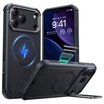 ESR CYBER KICKSTAND MagSafe кейс за iPhone 17 Pro черен