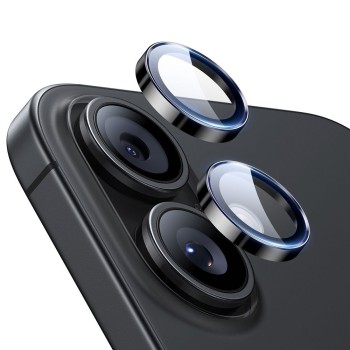 ESR Armorite защитна протекция за камера с калено стъкло за iPhone 16 / 16 Plus / 17 Black (защитен обектив)