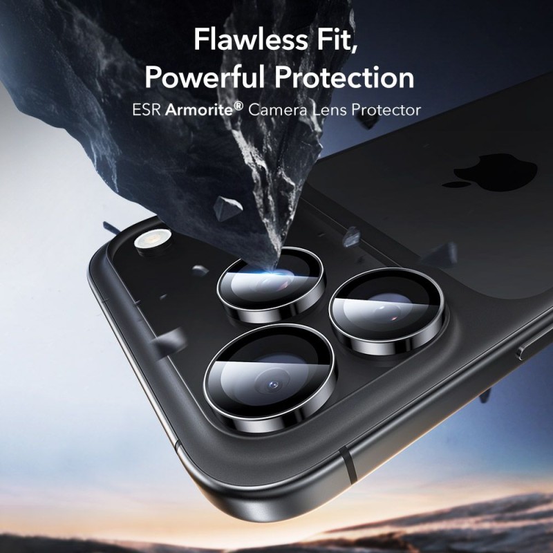 ESR Armorite защита за камера от закалено стъкло за iPhone 14 Pro / 14 Pro Max / 15 Pro / 15 Pro Max / 16 Pro / 16 Pro Max / 17 Pro / 17 Pro Max (черна) - ESR Armorite защита за камера от закалено стъкло за iPhone 14 Pro / 14 Pro Max / 15 Pro / 15 Pro Max / 16 Pro / 16 Pro Max / 17 Pro / 17 Pro Max (черна) - 4894240287583