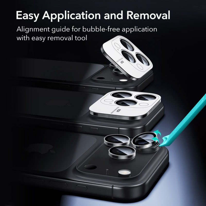 ESR Armorite протектор за камера с нажежаемо (закалено) стъкло CLEAR за iPhone 14 Pro / Pro Max, 15 Pro / Pro Max, 16 Pro / Pro Max, 17 Pro / Pro Max - ESR Armorite протектор за камера с нажежаемо (закалено) стъкло CLEAR за iPhone 14 Pro / Pro Max, 15 Pro / Pro Max, 16 Pro / Pro Max, 17 Pro / Pro Max - 4894240287606