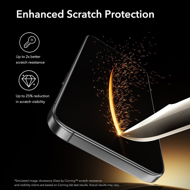 ESR UltraFit Armorite Pro закалено стъкло за iPhone 16 Pro / 17 (черно) - 4894240287880 - ESR UltraFit Armorite Pro закалено стъкло за iPhone 16 Pro / 17 (черно) - 4894240287880 - 4894240287880