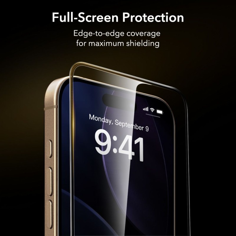 ESR UltraFit Armorite Pro закалено стъкло за iPhone 17 Pro, черно - ESR UltraFit Armorite Pro закалено стъкло за iPhone 17 Pro, черно - 4894240287903